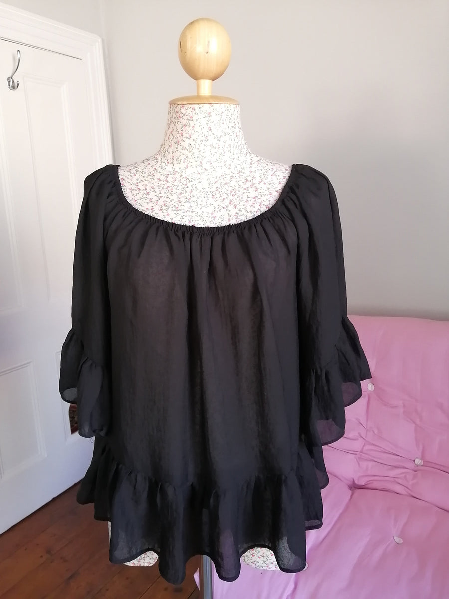 FRILL OFF SHOULDER TOP THE BOSPHOROUS