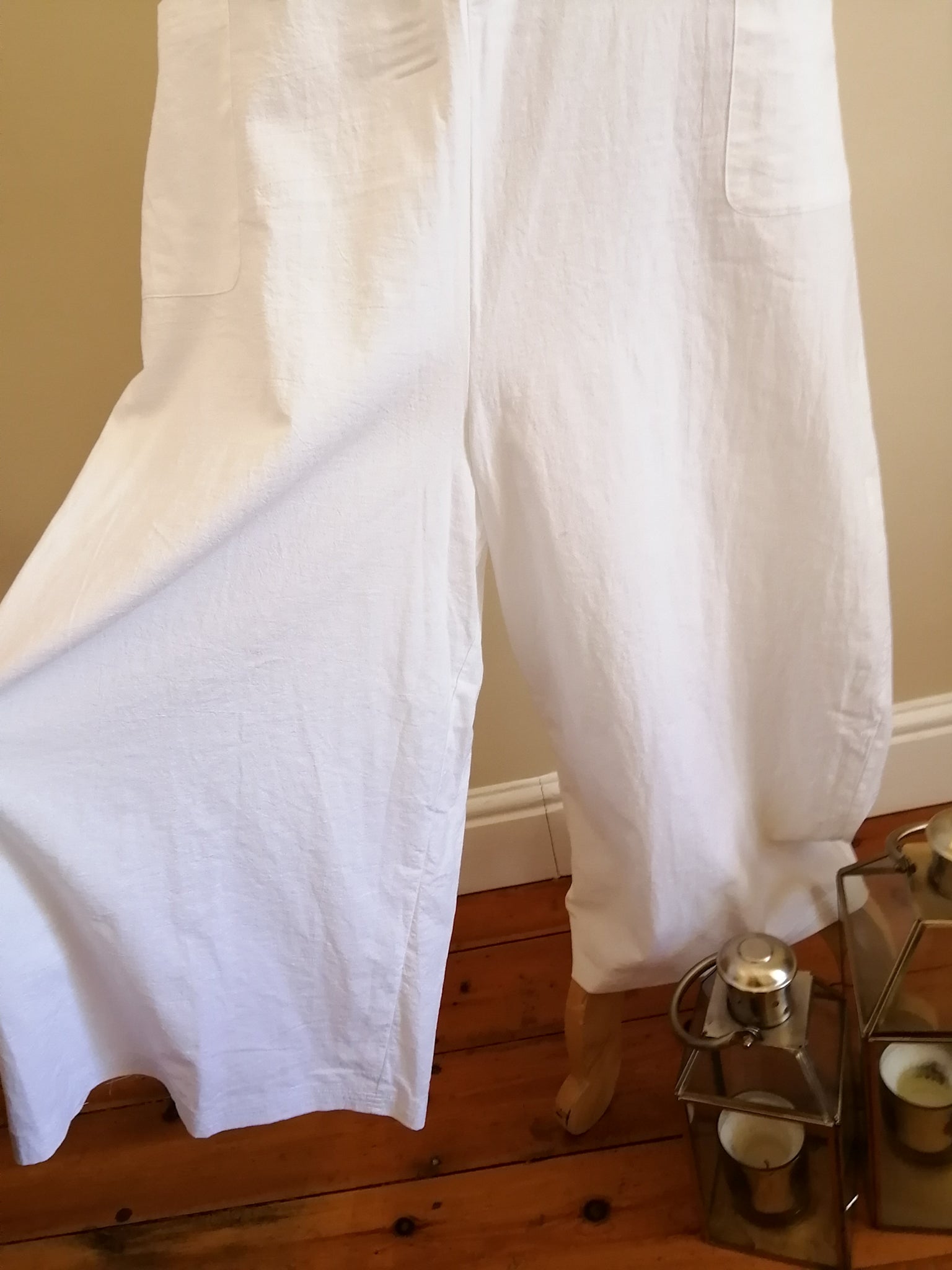 Oversized White Jumpsuit